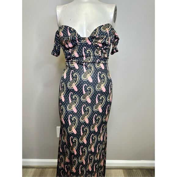 NWT ETRO ABITO LONG DRESS BROWN SIZE IT40/US4 $4,900 - Picture 4 of 9